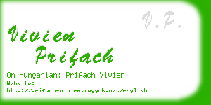 vivien prifach business card